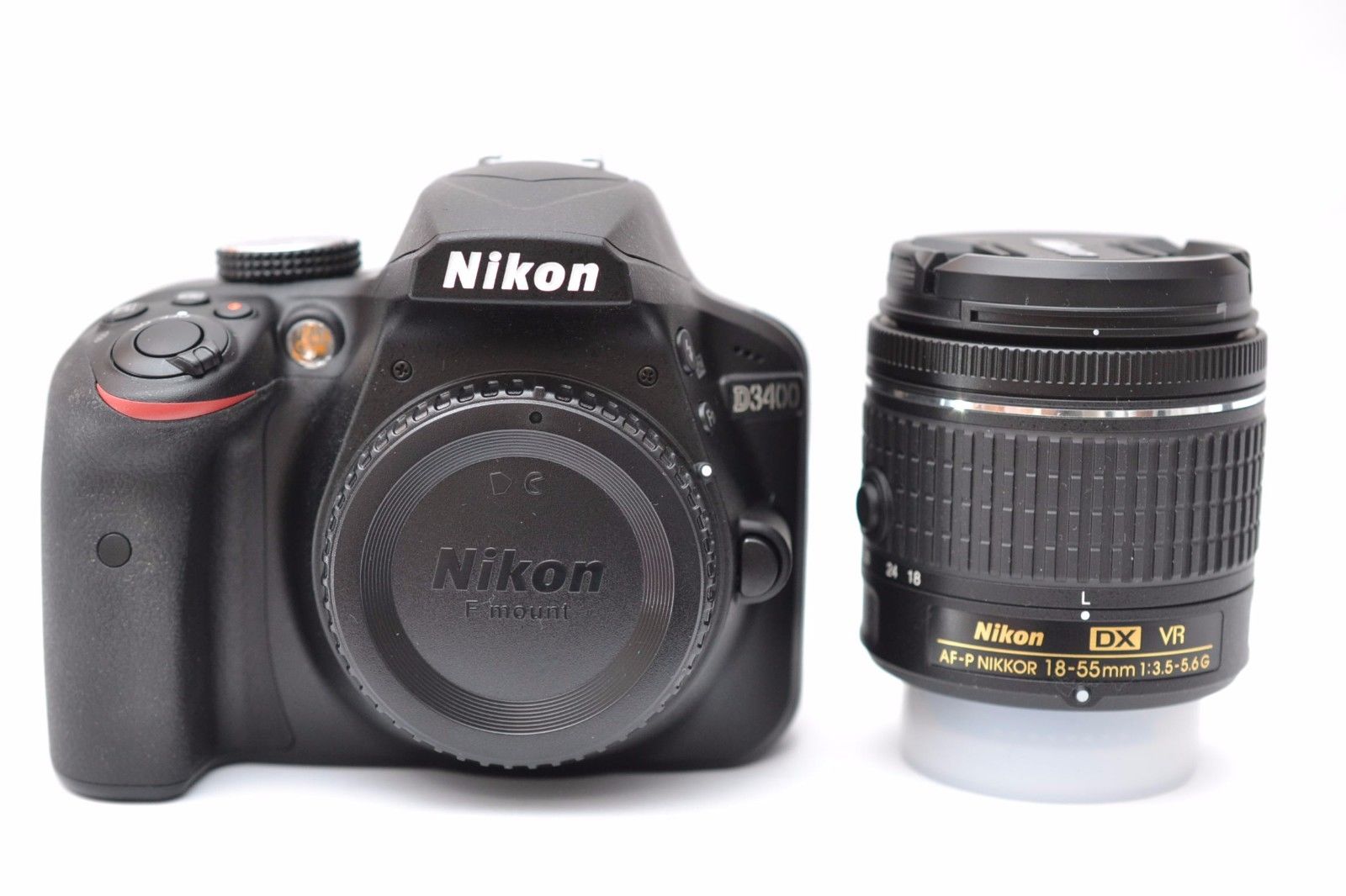 New Nikon D3400 DSLR Camera AF-P DX 18-55mm VR Lens Kit - 3 Year Warranty