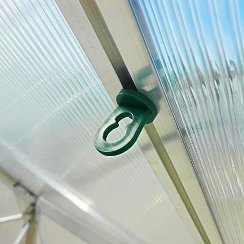 50x Gewächshausclips - Stabile Pflanzenhalter Aufhängevorrichtungen Ösen für Gewächshaus, Perfekte Rankhilfe Clips für ihr Paradies