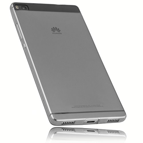 mumbi UltraSlim Hülle für Huawei P8 Schutzhülle transparent schwarz (Ultra Slim - 0.55 mm)