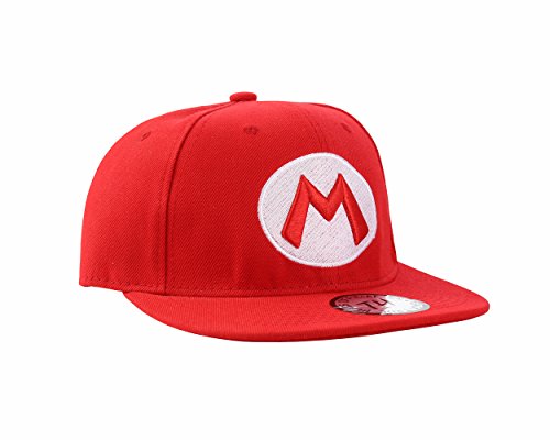 Super Mario Rotes Snapback Baseball Cap
