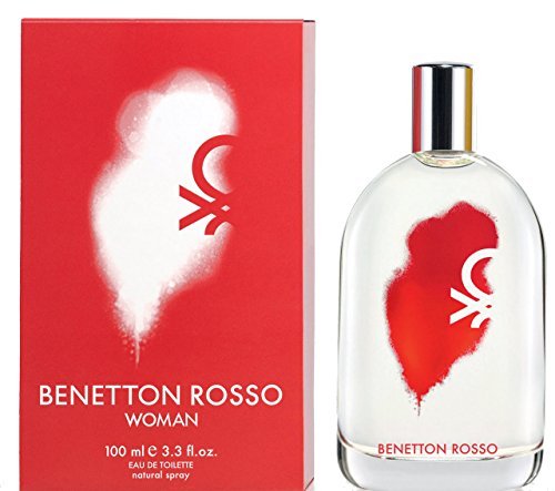 Benetton Rosso Woman Eau de Toilette Lady Natural Spray Duft für Ihre 100 ml