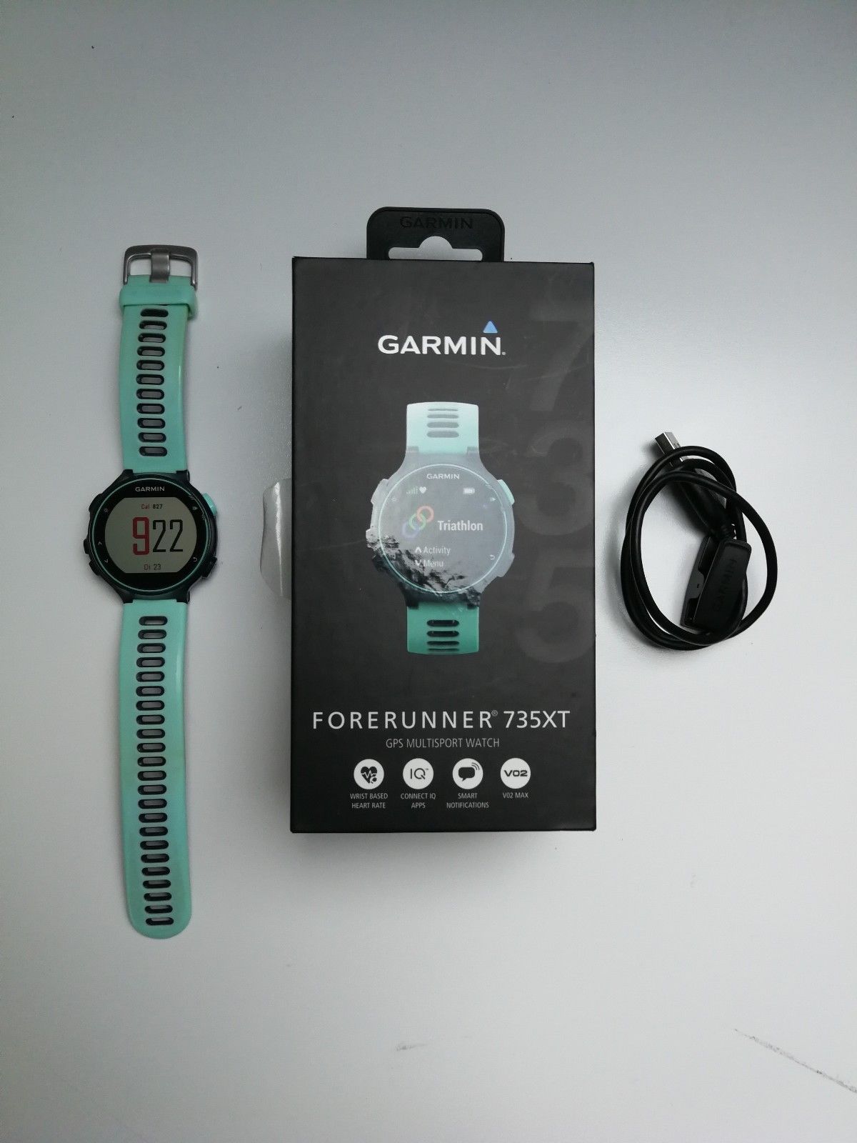 Garmin Forerunner 735xt - GPS Multisport - Frost/Blue 