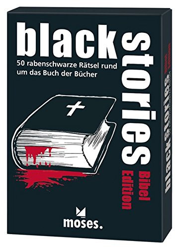 moses. black stories Bibel Edition | 50 rabenschwarze Rätsel | Das Krimi Kartenspiel