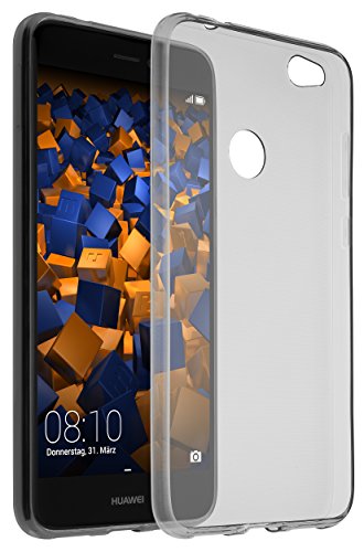mumbi UltraSlim Hülle für Huawei P8 lite 2017 Schutzhülle transparent schwarz (Ultra Slim - 0.70 mm)