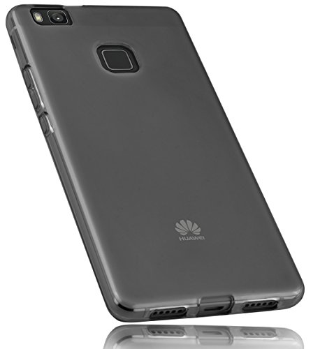 mumbi Schutzhülle Huawei P9 Lite Hülle transparent schwarz