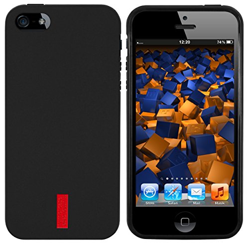 mumbi TPU Silikon Schutzhülle iPhone SE 5S 5 Hülle in schwarz
