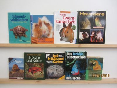 54 Bücher Tiere Tierpflege Haustiere Fische Vögel Frösche Säugetiere