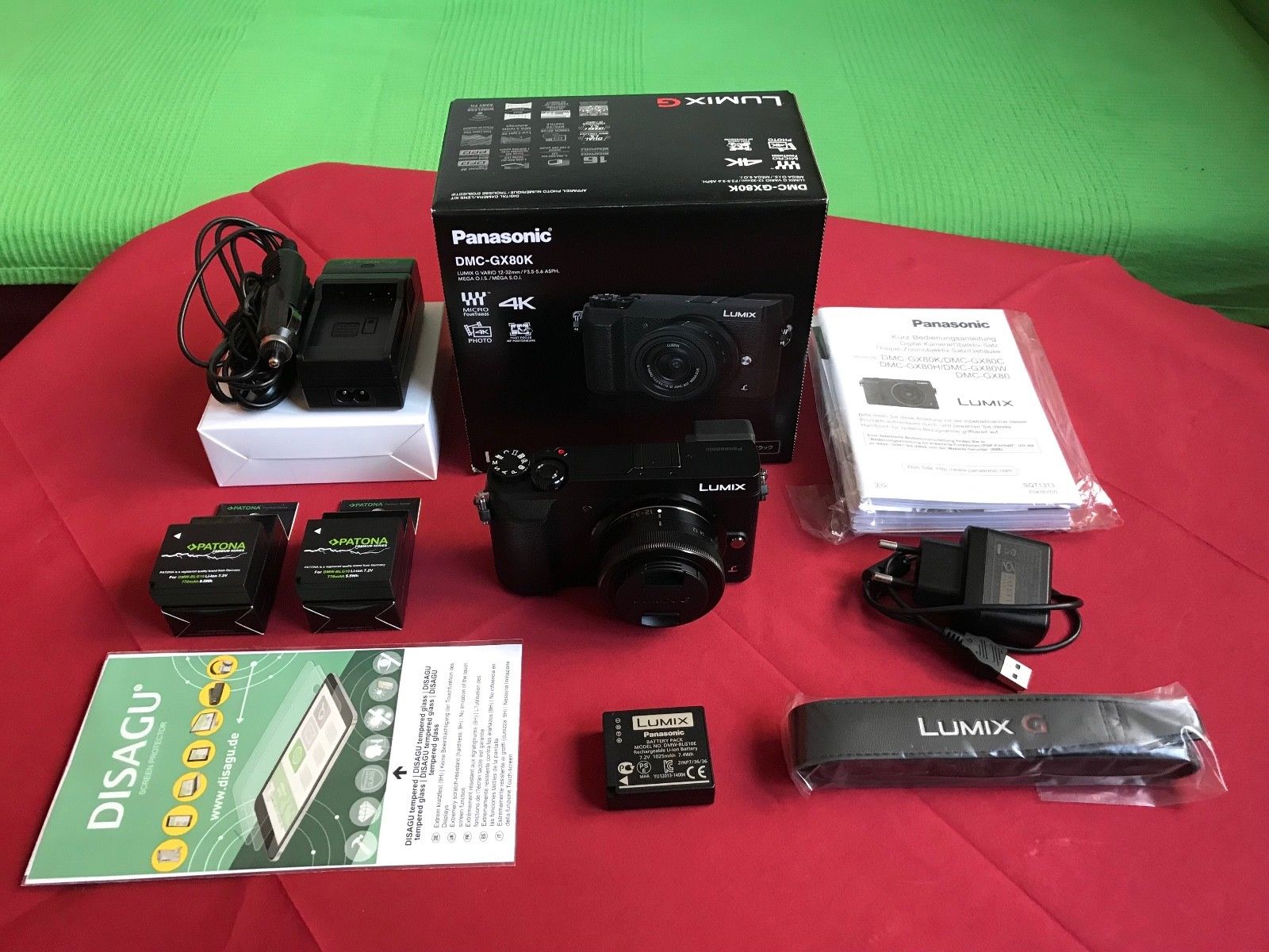 Panasonic LUMIX GX80K 16.0MP Digitalkamera - Schwarz - Kit mit 12-32mm Objektiv