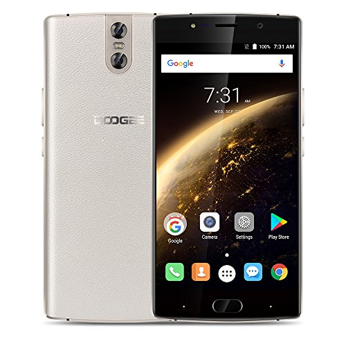 DOOGEE BL7000 - 4G Android 7.0 Smartphone ohne Vertrag 7060mAh 5.5 Zoll FHD 13MP Front-Kamera 13MP+13MP Dual Hinte Kamera 4GB RAM 64GB ROM MTK6750T 1.5GHz Octa Core Fingerabdruck Fast Charge - Golden