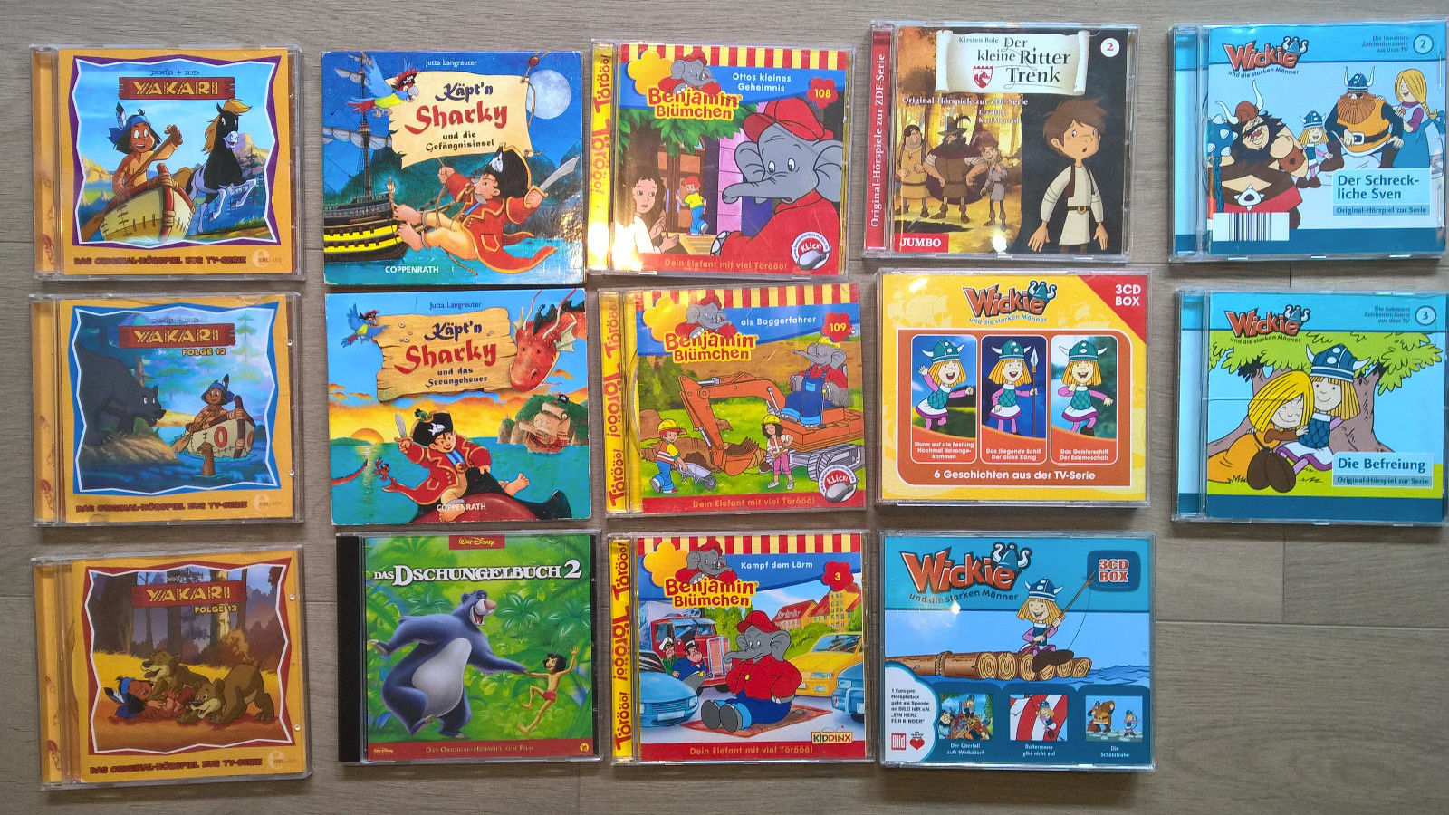 Kinder Hörspiel CD Sammlung 12 Stück + 2 x 3er Boxen- Wickie, Yakari und mehr...