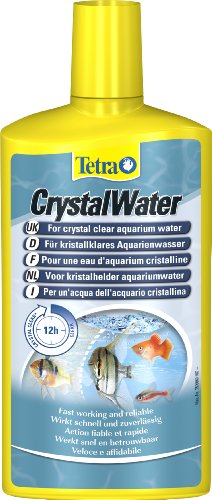 Tetra CrystalWater, für kristallklares Aquarienwasser, Wasserklärer gegen Trübungen, bindet Schwebepartikel, 500 ml Flasche