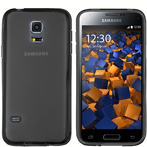 mumbi Schutzhülle Samsung Galaxy S5 Mini Hülle transparent schwarz