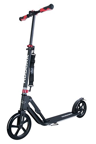 HUDORA Big Wheel Scooter Style 230,schwarz - Tret-Roller klappbar - City-Scooter, schwarz, 14235