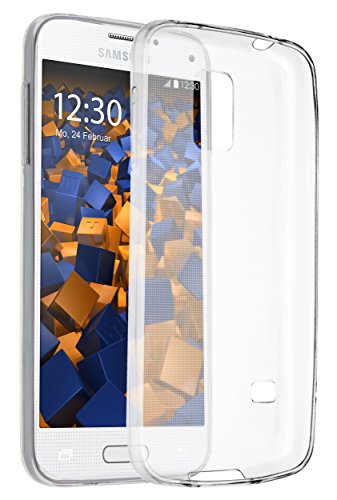 mumbi UltraSlim Hülle für Samsung Galaxy S5 mini Schutzhülle transparent (Ultra Slim - 0.55 mm)