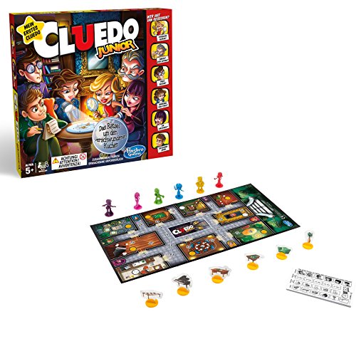Hasbro Spiele C1293100 - Cluedo Junior, Familienspiel