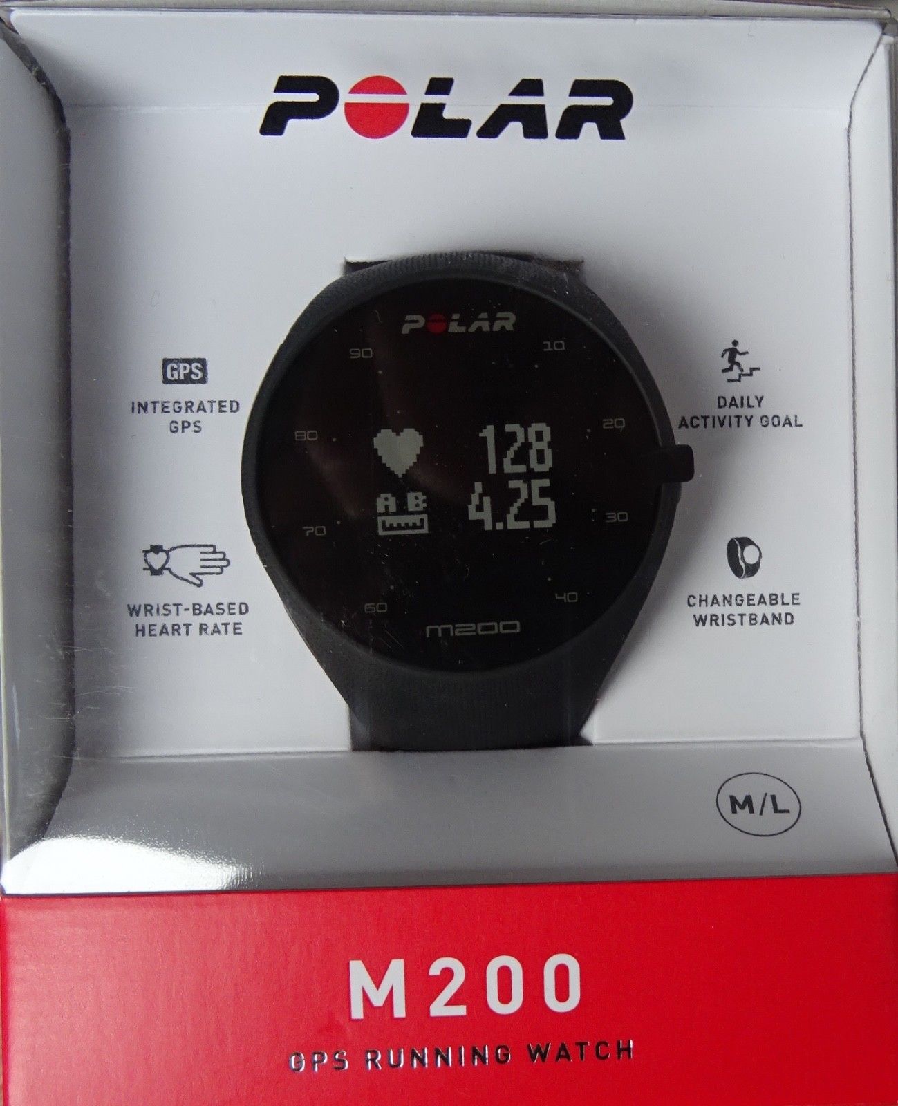 Polar M200 - Sportuhr mit GPS, Herzfrequenzmessung am Handgelenk, Schlafmonitor