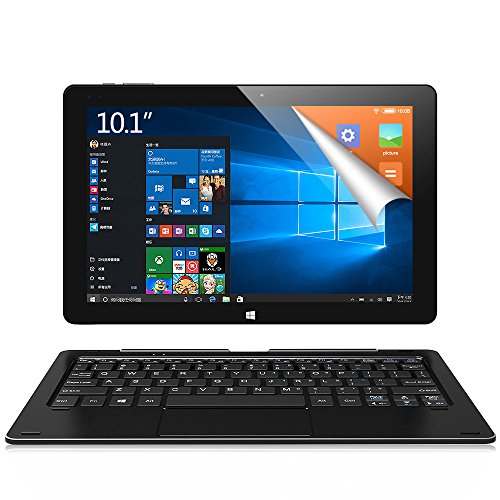 ALLDOCUBE iWork10 10,1 Zoll 2-in-1 Laptop Tablet mit IPS FHD Touchscreen (Intel Atom X5-Z8350, 4GB RAM, 64GB ROM, Windows 10 & Android 5.1, Schwarz) - KEIN USB Wandladegerät Stecker