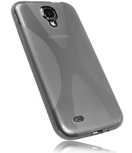 mumbi X-TPU Schutzhülle Samsung Galaxy S4 Hülle transparent schwarz