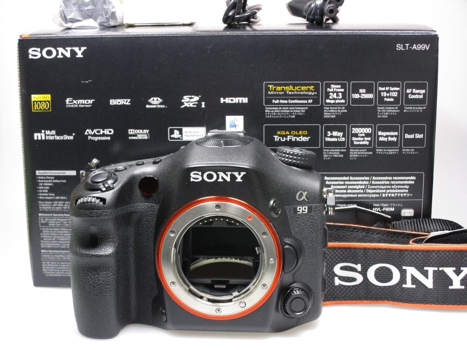 Sony Alpha SLT-A99V 24.3 MP SLR-Digitalkamera - wenig gebrauchte 1618 Auslösung.