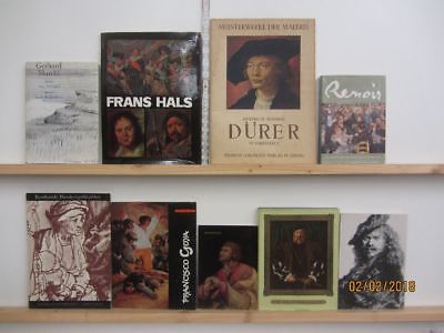 39 Bücher Bildbände Maler Malerei Künstler Gemälde Hals Dürer Renoir Goya u.a.
