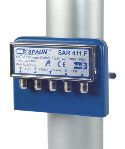 Spaun SAR 411 WSG Sat Antenne Relay für 4x Universal LNB