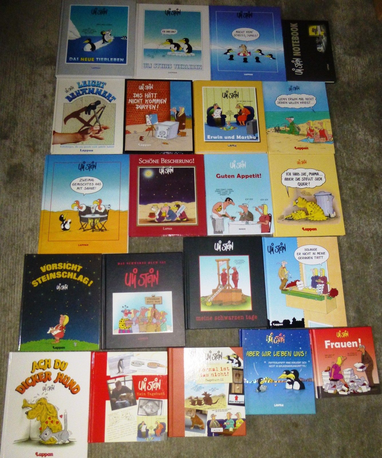 Cartoons, Comic, Uli Stein, 57 Bücher, gebunden, diverse Formate