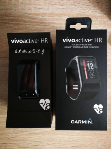  Garmin vivoactive HR Sport GPS-Smartwatch Größe M -Wie NEU & OVP & RESTGARANTIE
