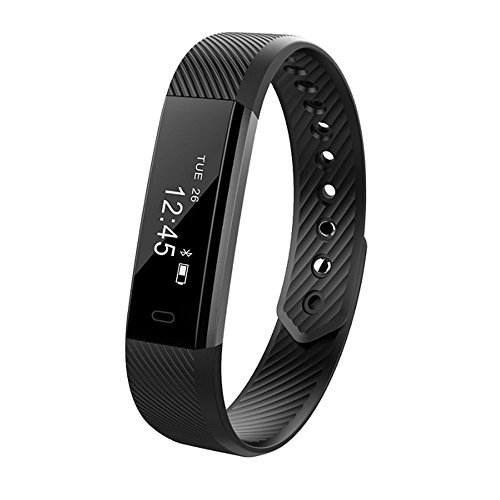 Fitness Activity Tracker, Accevo Bluetooth Fitness Armband Fitnessuhren mit Schrittzähler, Aktivitätstracker, Kalorienzähler, Sleep Monitor Tracker, Call Benachrichtigung Smartwatch für Smartphone wie