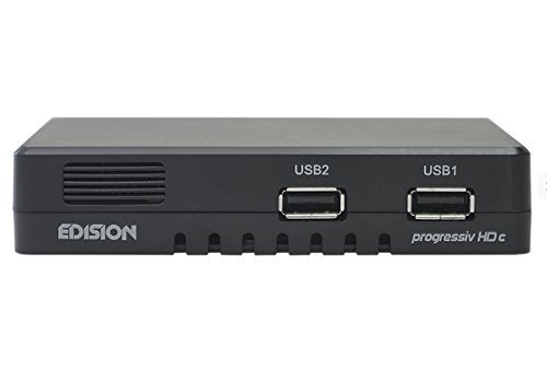 Edision Progressiv HD compact nano Full HD Sat Receiver (HDTV, DVB-S2, HDMI, 2x USB 2.0) schwarz