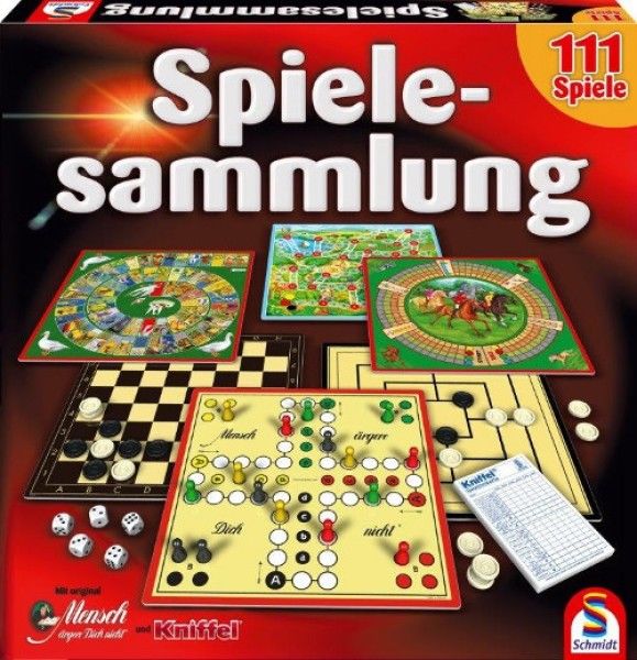 Schmidt-Spiele 49139 Spielesammlung - Mit Original Mensch ärgere Dich nicht® und