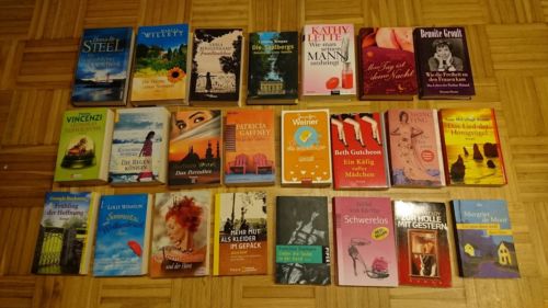 Bücherpaket mit 23 Büchern Frauenromane 
