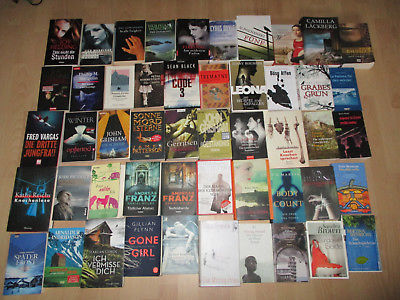  Große Büchersammlung Krimi Thriller Paket 50 St. Bücher Buch Sammlung Konvolut 