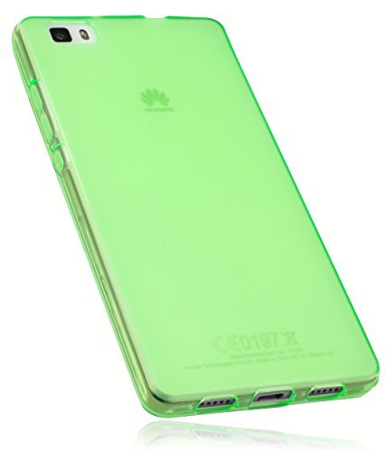 mumbi Schutzhülle Huawei P8 Lite Hülle transparent grün (nicht für das P8 Lite Smart)