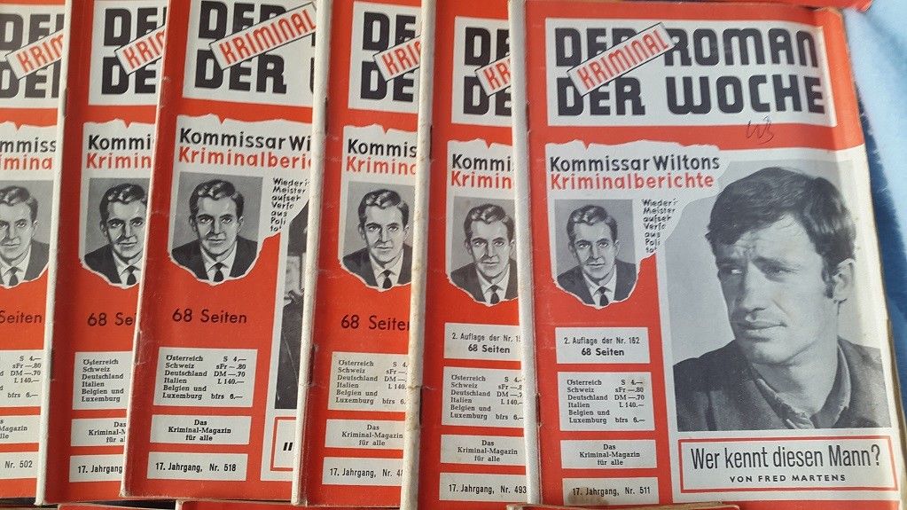 44 Romane Kommissar Wilton Krimi Kirimalberichte Hefte Sammlung Konvolut HIRO