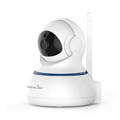 Wansview 1080P WiFi Wlan IP Sicherheits kamera, Schwenk- und Neige- WiFi IP Sicherheitskamera, Plug/ Play Überwachungskamera mit Baby Monitor Video, 2-Wege Audio und Nachtsicht Funktion Q3-s (Weiß)