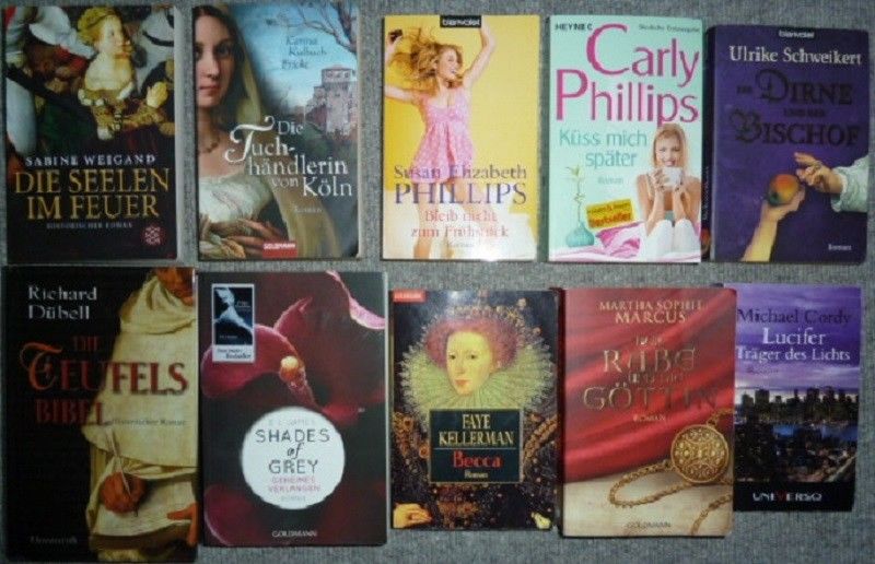 Bücherpaket - 20 Bücher - Historische Romane, Frauenromane, 1 Thriller