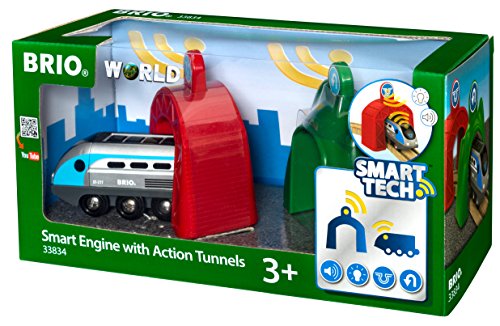 BRIO World 33834 - Smart Tech Zug mit Actiontunnels
