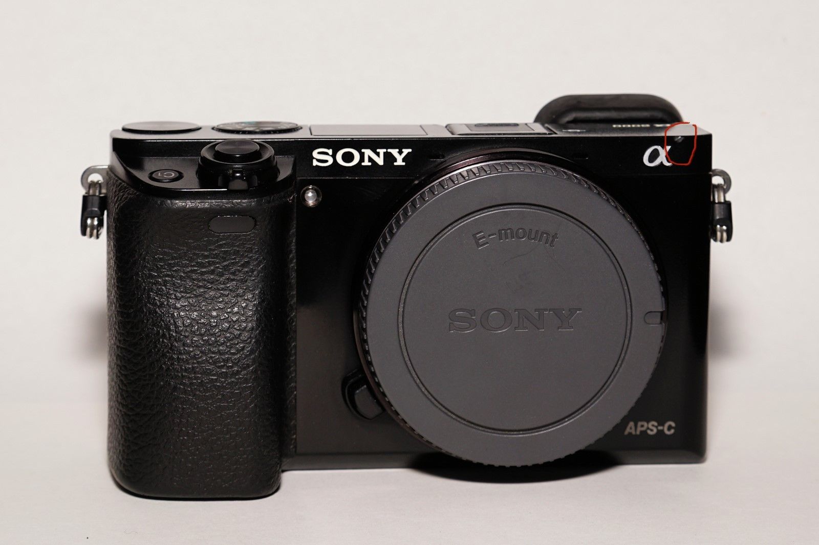 Sony alpha ILCE-6000 24.3 MP Digitalkamera - Schwarz (Nur Gehäuse), gebraucht