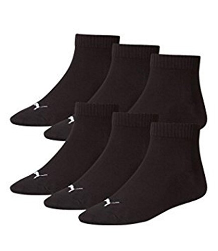 Unisex Quarters Socken Sportsocken 6er Pack (Black/Schwarz, 6 Paar - Gr- 39-42)