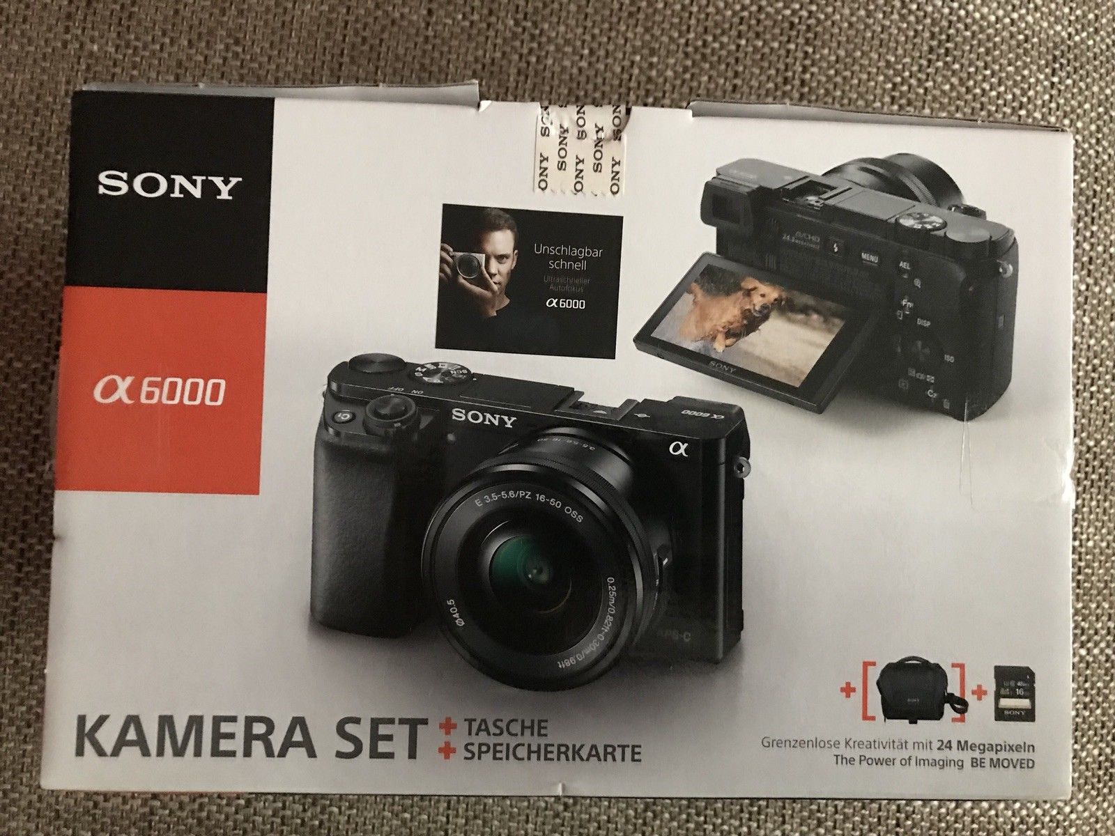 Sony Alpha 6000 Systemkamera inkl. SEL-P1650 Objektiv schwarz a6000