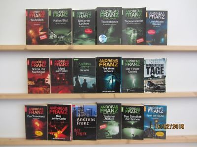 Andreas Franz 18 Bücher Romane Krimi Thriller Psychothriller  Top Titel 