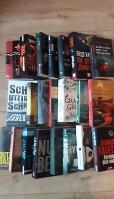30 Stück Thriller / Krimi Taschenbücher |  Paket Bücherkiste Konvolut Sammlung
