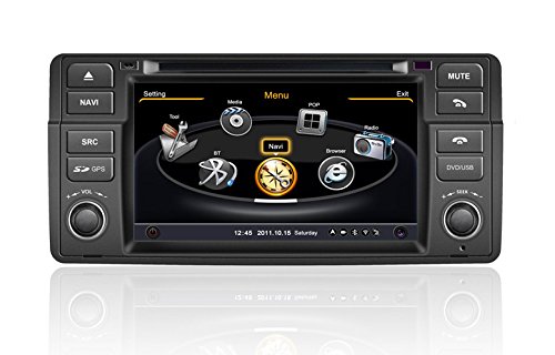 BMW E46 OEM Einbau Touchscreen Autoradio DVD Player MP3 MPE4 USB SD 3D Navigation GPS TV iPod USB MPEG2 Bluetooth Freisprecheinrichtung