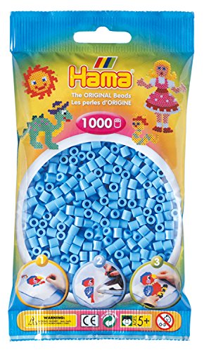 Hama 207-46 - Perlen, 1000 Stück, pastell blau