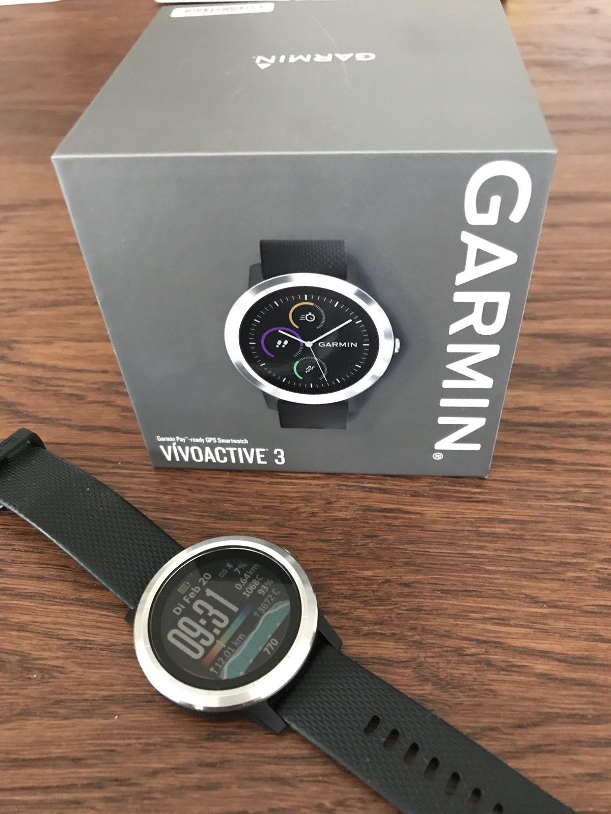 GARMIN vivoactive 3 GPS Multisport Laufuhr Smartwatch Herzfrequenzmessung