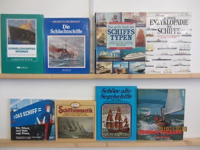 26 Bücher Bildbände Schiffe Schifffahrt Schiffstypen Dampfer Segelschiffe Boote