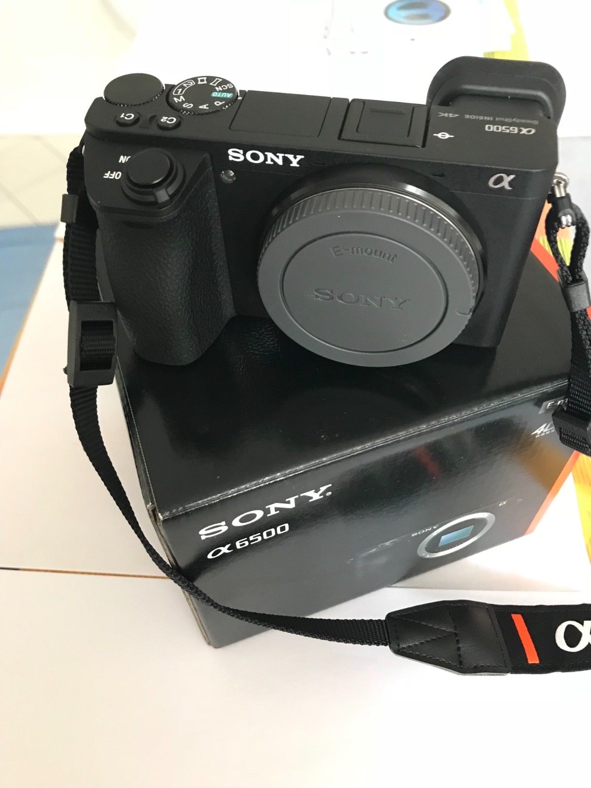 Sony Alpha ILCE-6500 24.2 MP Digitalkamera - Schwarz (Nur Gehäuse) neuwertig