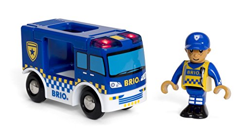 BRIO World 33825 - Polizeiwagen mit Licht und Sound