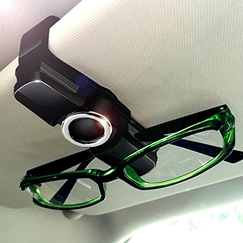 Luxebell Universal Auto Sonnenblende Klipp, Brillen Halter Clip für Sonnenbrille, Tickets, Karte, 360°-Drehung