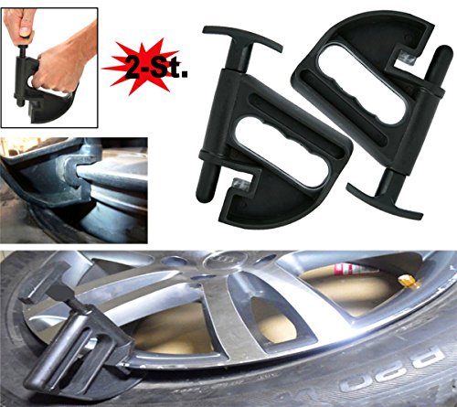 FreeTec Wulstniederhalter Wulstniederdrücker Wulsthalter Tool für die Reifenmontage Reifenmontagehilfe Niederquerschnitt Reifen (2 Stück)